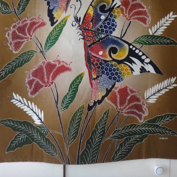 Wall Art Batik  Hand Painting Wall Tapestry NEW - Picture 3 of 5